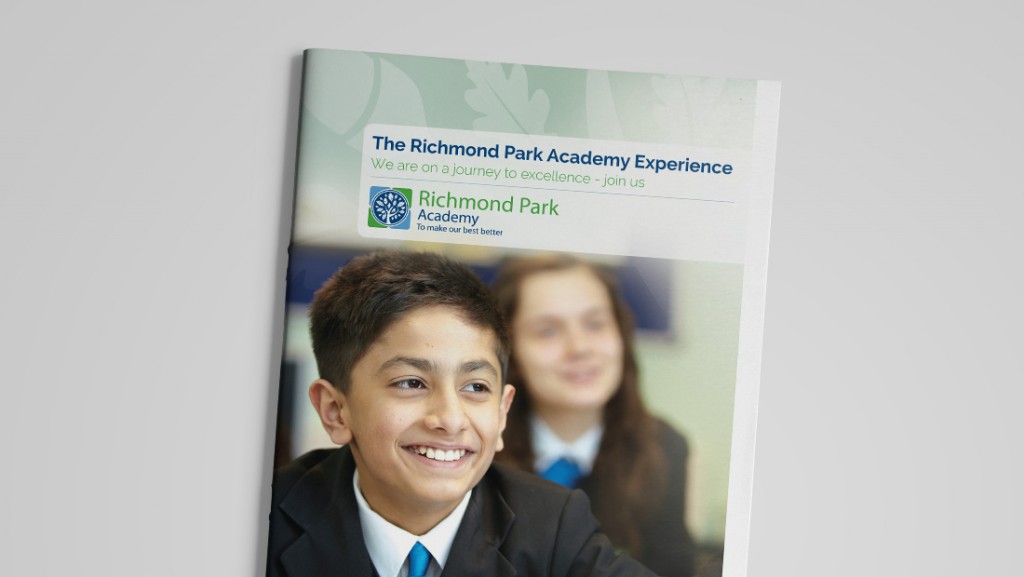 PRE are pleased to reveal that we have been appointed to create the new prospectus design for Richmond Park Academy. Richmond Park is a school that does everything it can to enhance its students’ education from entry right through to 6th form with the aim to 'make our best better'.