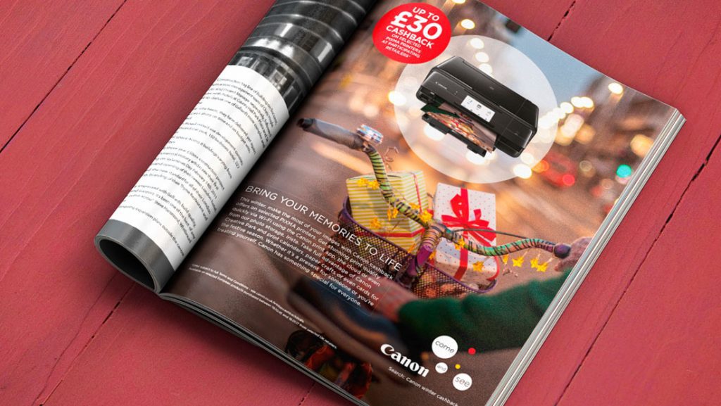 Winter is here. And to celebrate the up-coming festive season, Canon have launched their 2016 Cashback campaign. Pre designed most of the campaign items you'll see in stores across the UK. From leaflets, dispensers, product tags, posters, press ads and pop-up signage to online items, social network assets and web banners.