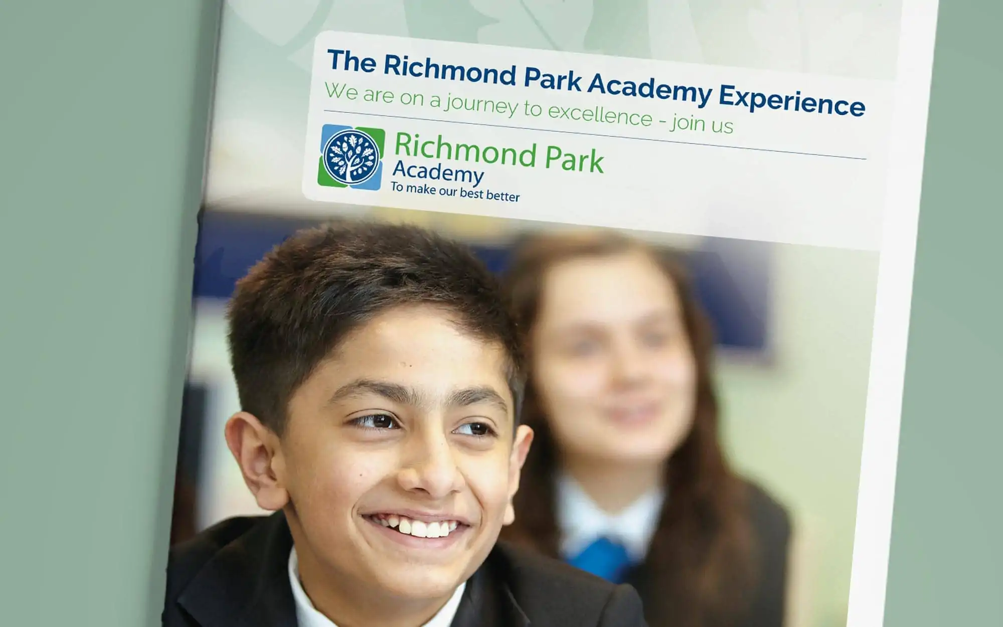 Richmond Park Academy school prospectus design by Design by PRE