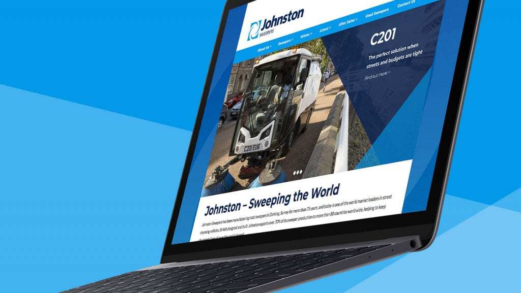 With just a few days to go before the end of the year, Pre are very proud to have just launched the new website for Johnston Sweepers. Based in Dorking, Surrey, Johnston is a world leading manufacturer of outdoor cleaning equipment with over 200 distributors worldwide.