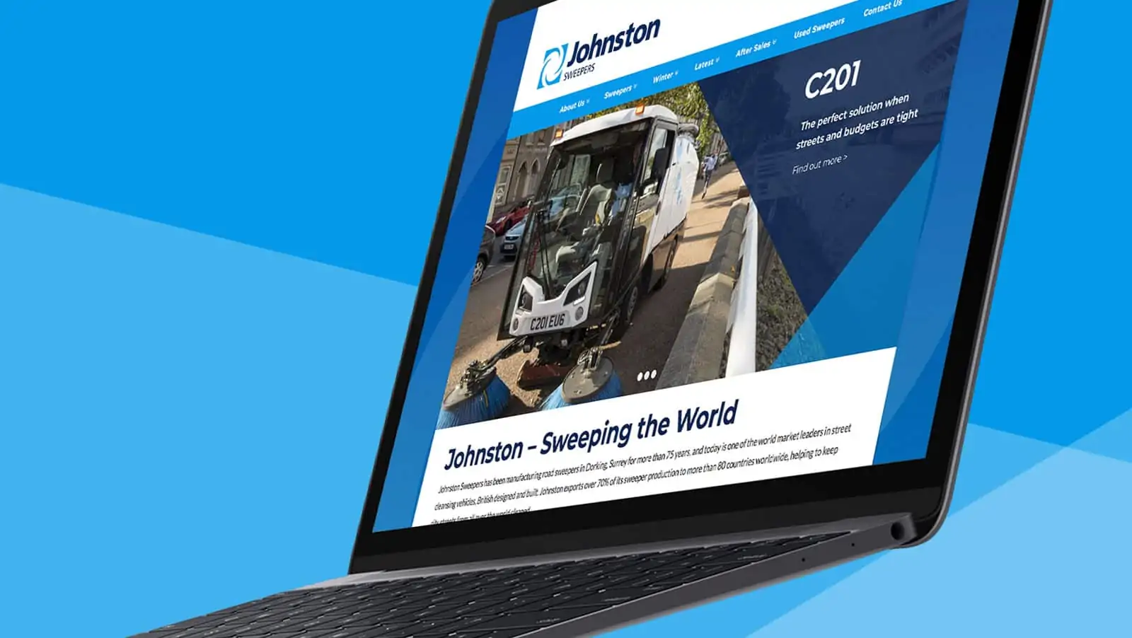 johnston-sweepers-website-design-homepage