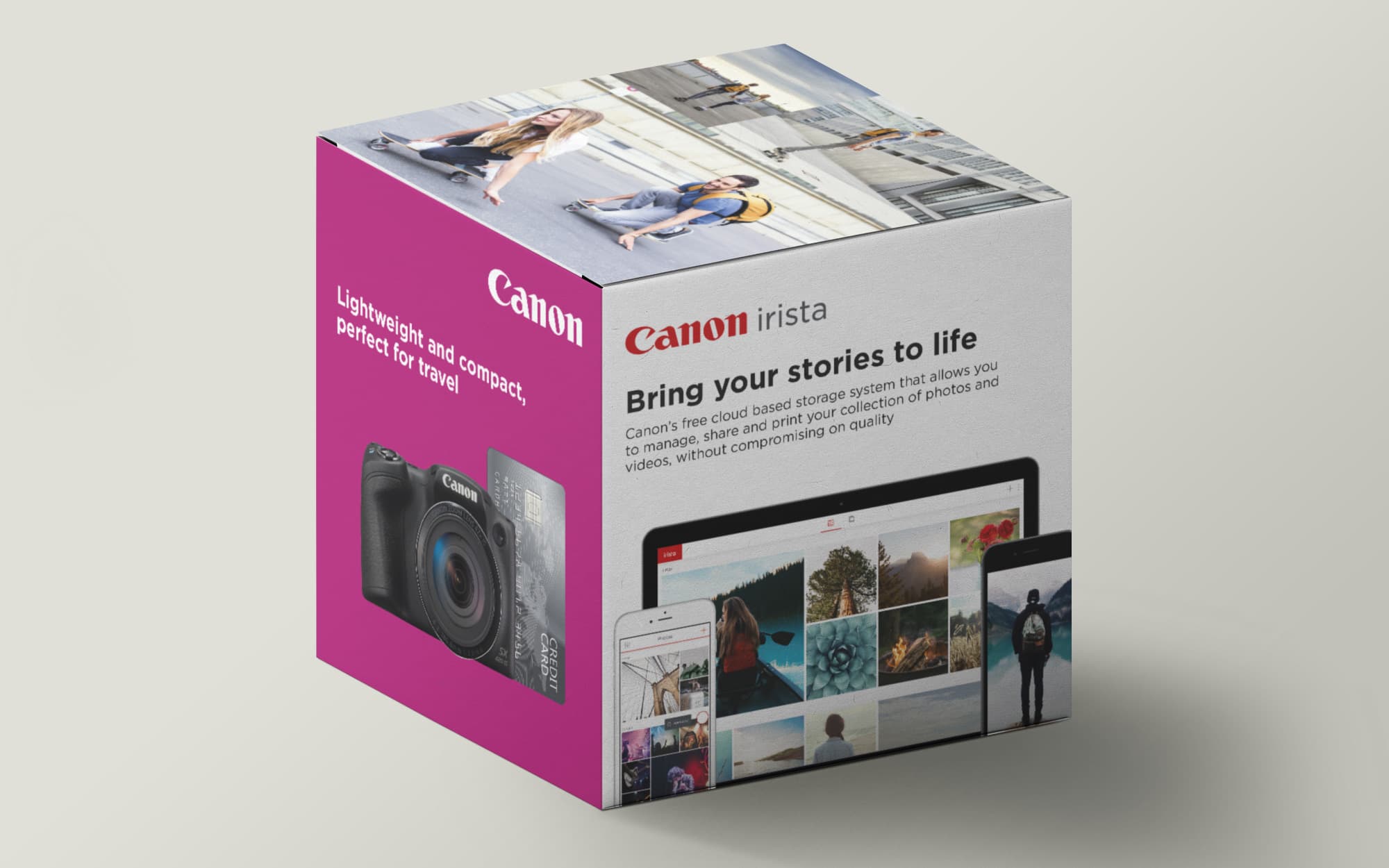 Canon packaging by design agency, Pre