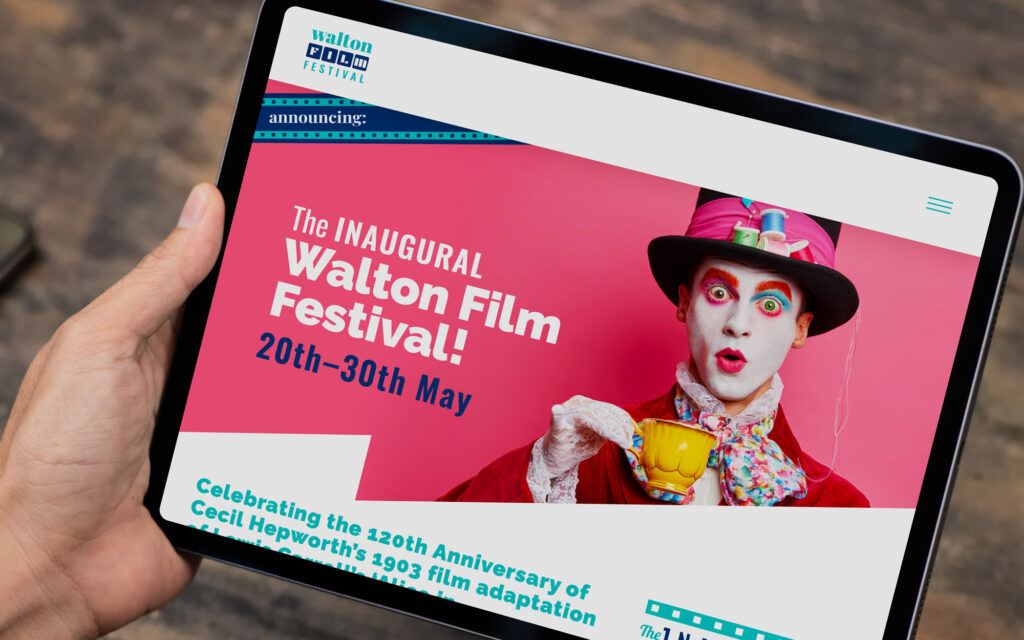 This month sees the much-antipated and first ever Walton Film Festival.  After our previous success creating the Love Walton website, we were thrilled to be asked to work with the BID again.