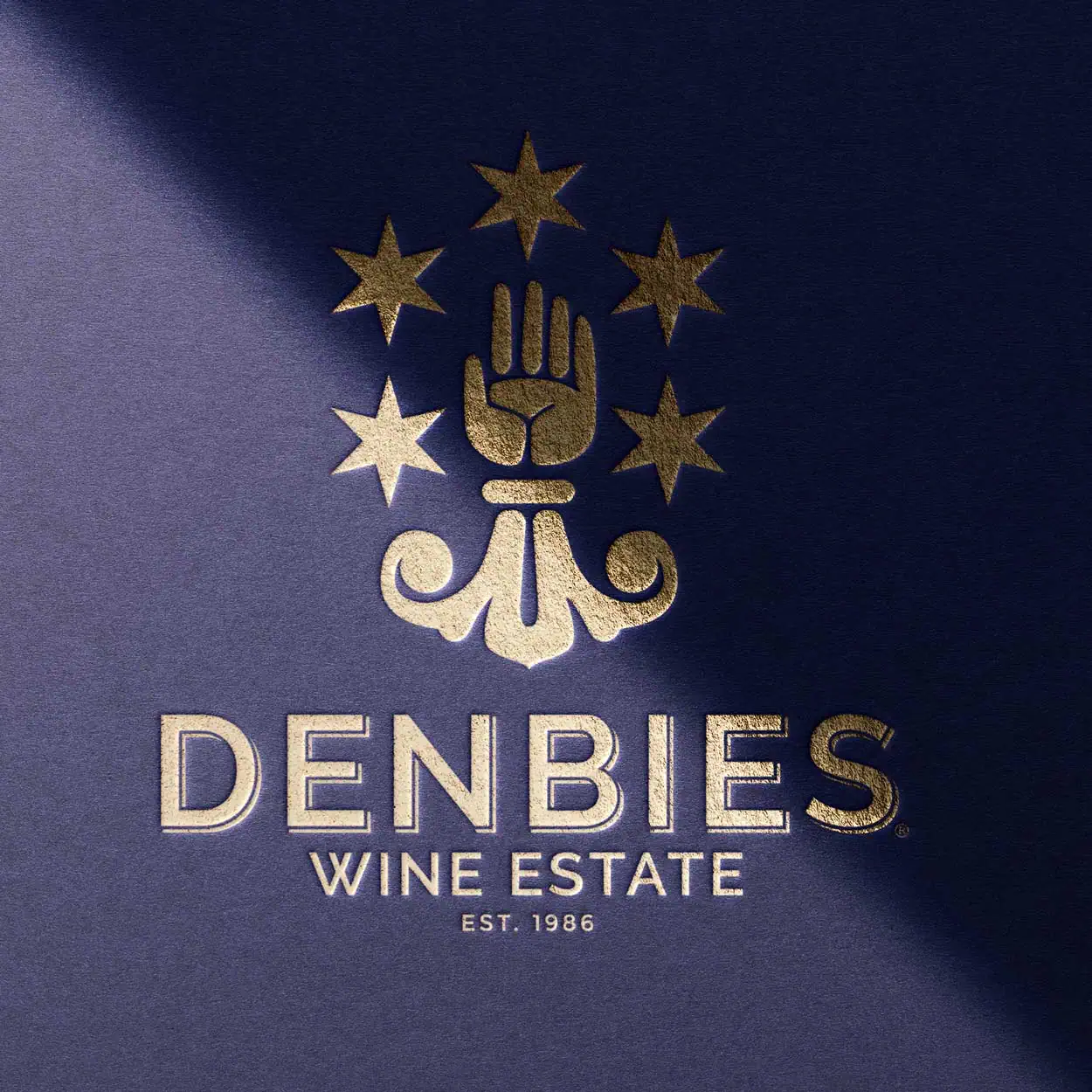 Denbies Wine Estate foil logo design by Design by PRE Surrey