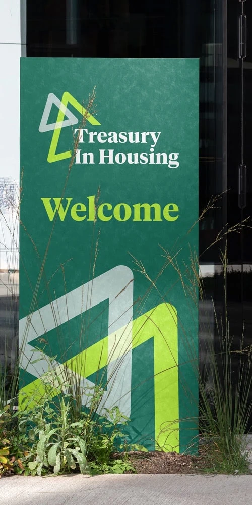 National Housing Federation event signage design by Design by PRE