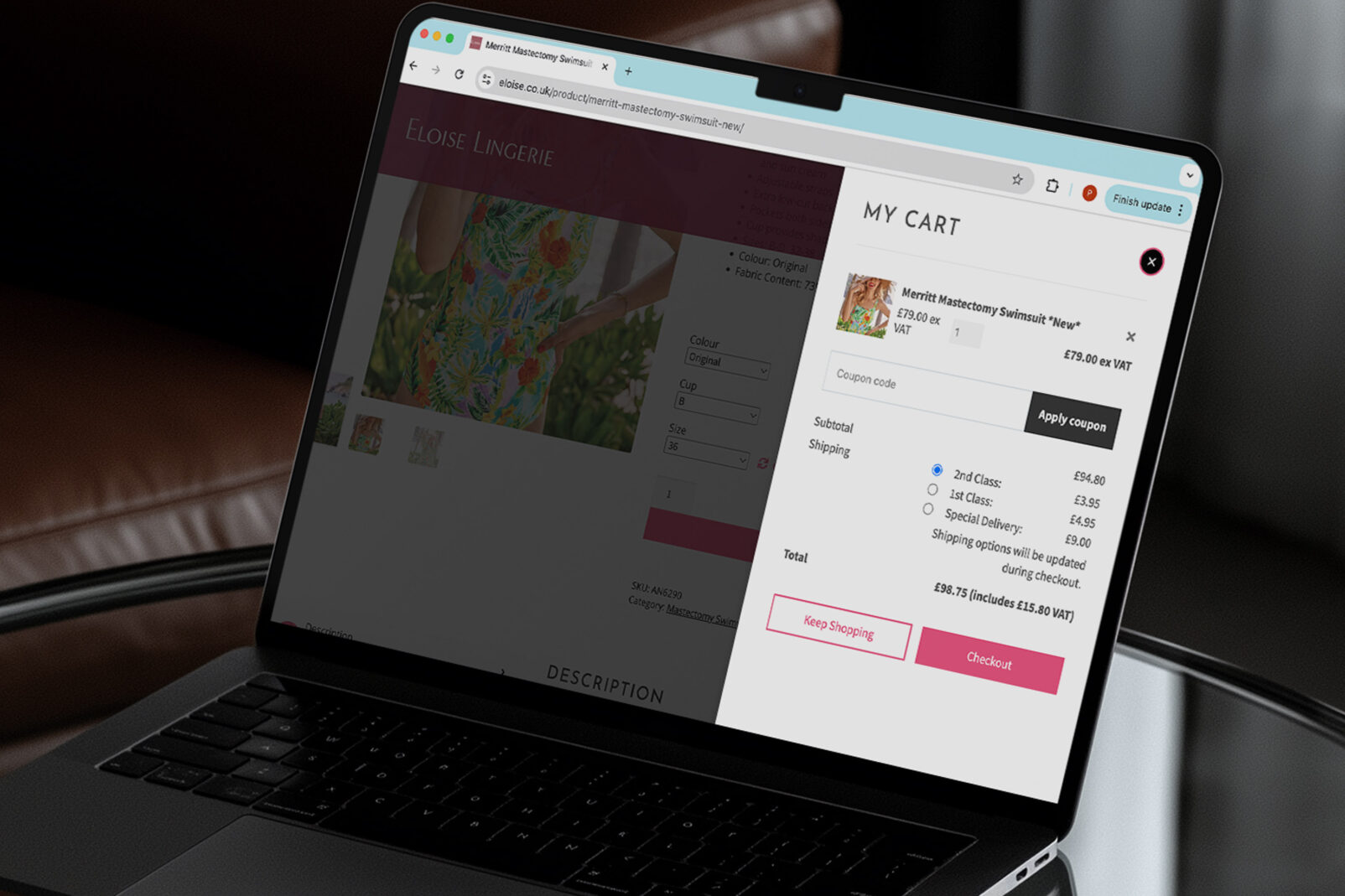 Eloise Checkout process